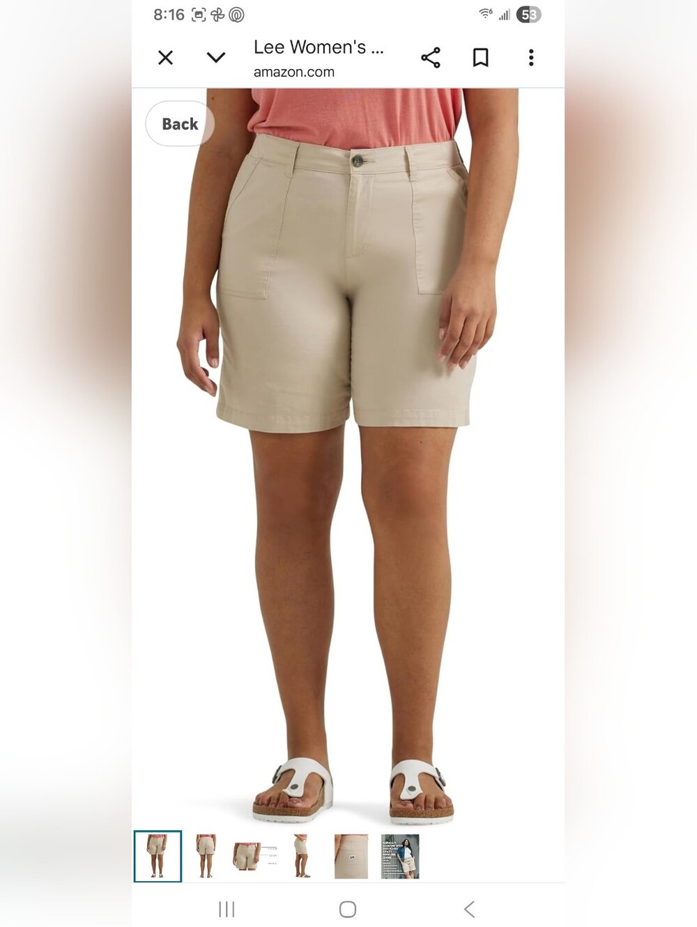 Lee Women's Tan/Cream Shorts